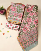 Elegant premium quality chanderi silk suit