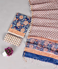 Elegant cotton suit with kota doriya dupatta