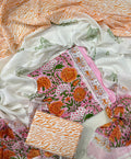 Exclusive Sanganeri Cotton Suit With Cotton Dupatta