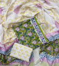 Exclusive Sanganeri Cotton Suit With Cotton Dupatta