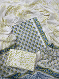 Exclusive Sanganeri Cotton Suit With Cotton Dupatta