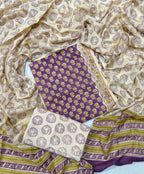 Exclusive Sanganeri Cotton Suit With Cotton Dupatta