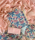 Exclusive Sanganeri Cotton Suit With Cotton Dupatta